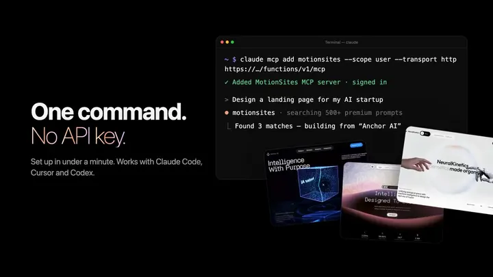 MotionSites AI Launch Video video cover