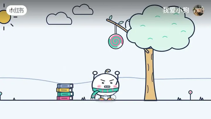 Line-Art Slingshot Candy Animation video cover